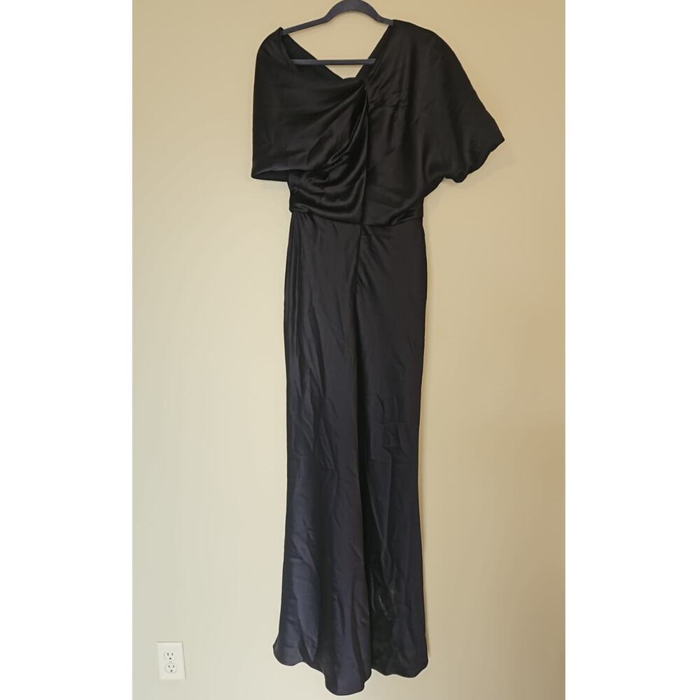 Amsale Slouch Gown – Black – Size 6 - Picture 4 of 6